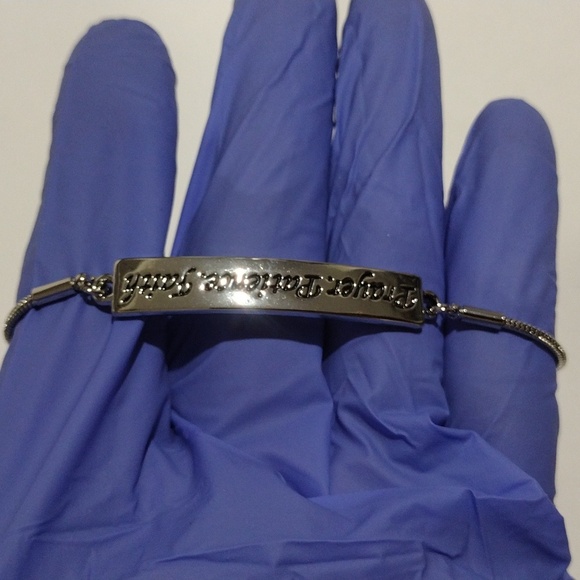 Prayer Love Faith Silver Tone Bracelet – Adjustable Bolo Jewelry for Inspiration - Picture 7 of 8